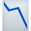 Line graph going downwards emoji
