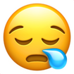 Sleepy face emoji